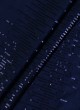 Navy Blue Velvet Sequins Fabric For Sherwani